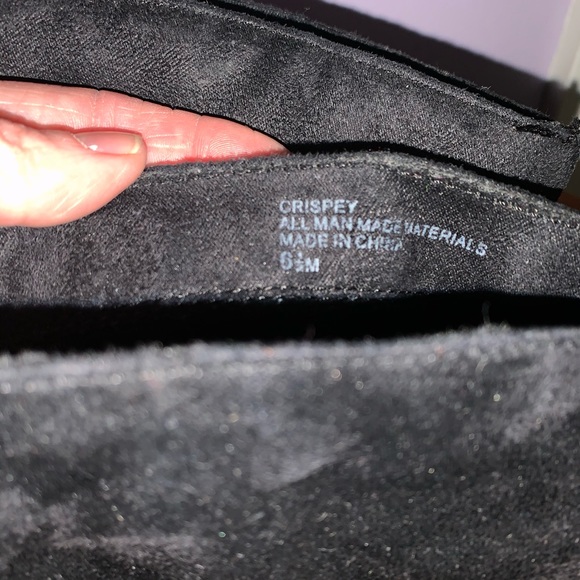 Women’s 6.5 M Rampage Crispey Black Suede Boots - Picture 7 of 8